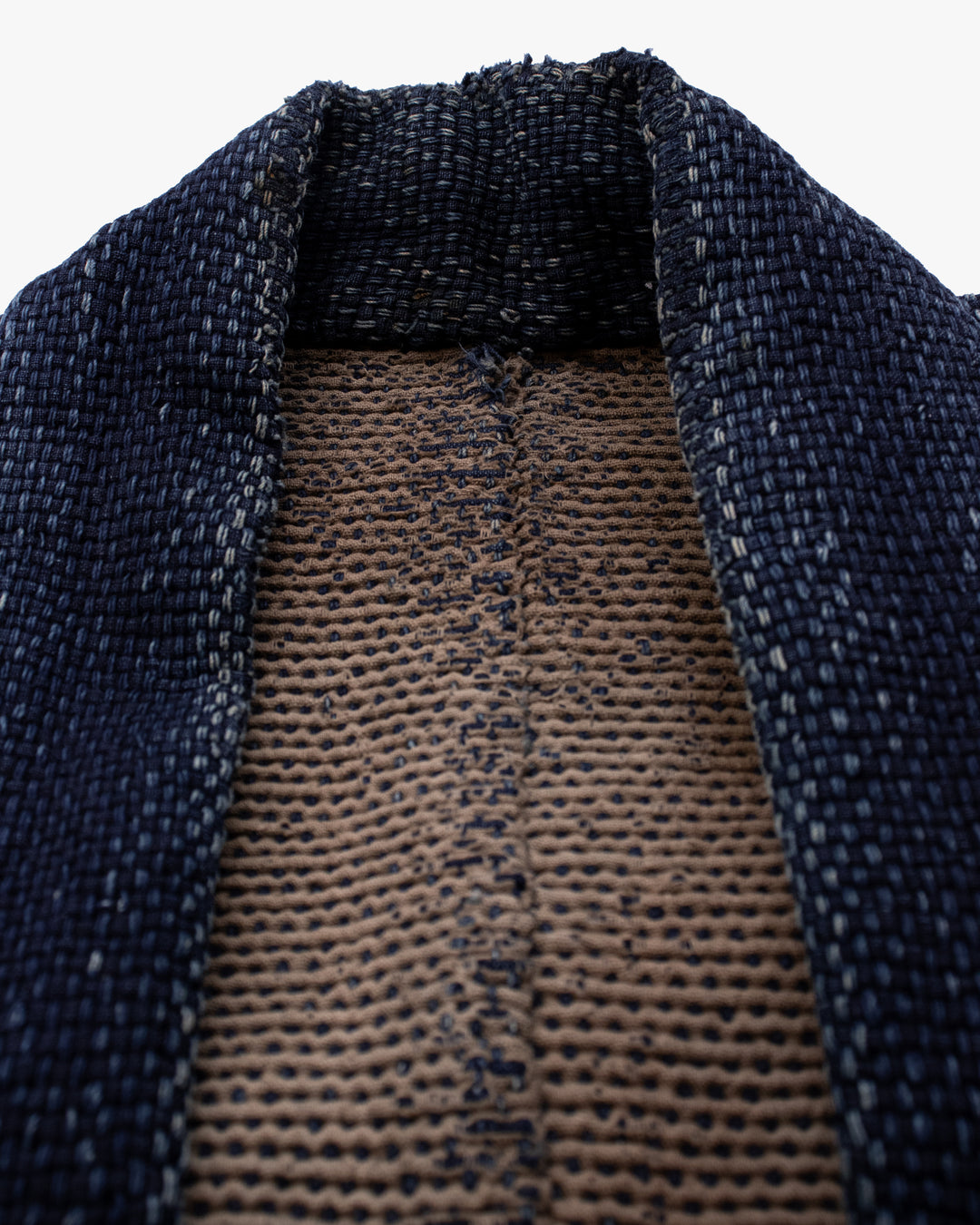 Vintage Happi Robe, Indigo with Brown Lining