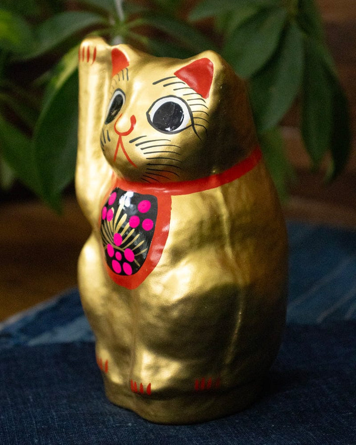 Takasaki Daruma, Maneki Neko, Gold, Small