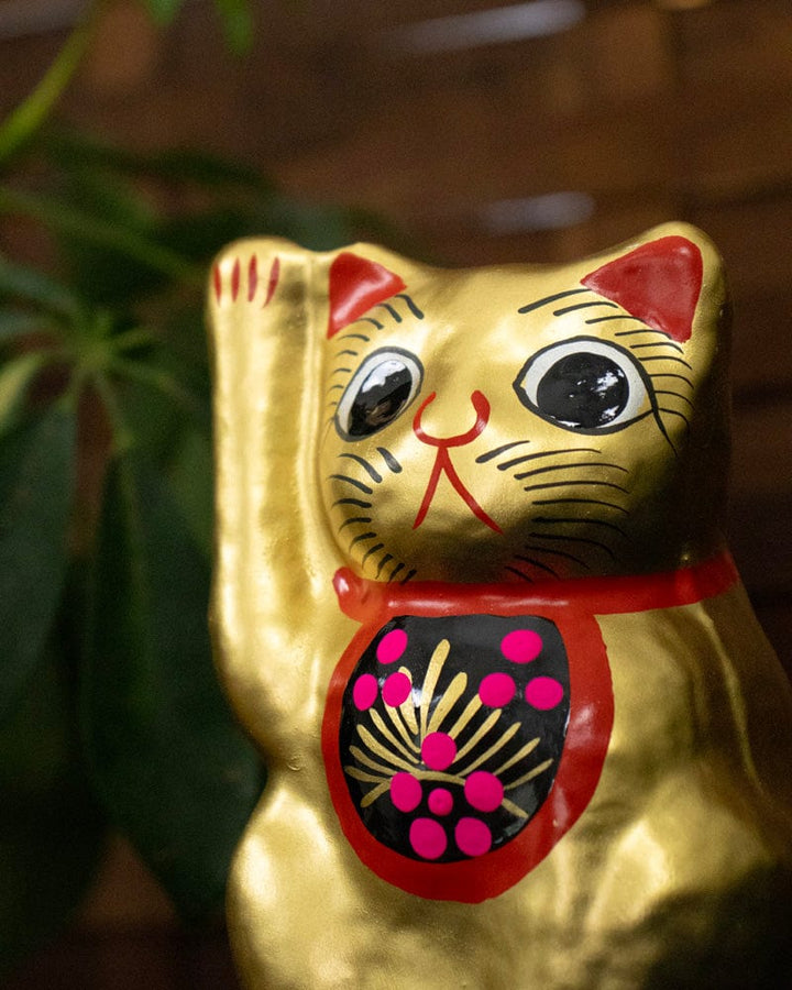 Takasaki Daruma, Maneki Neko, Gold, Small
