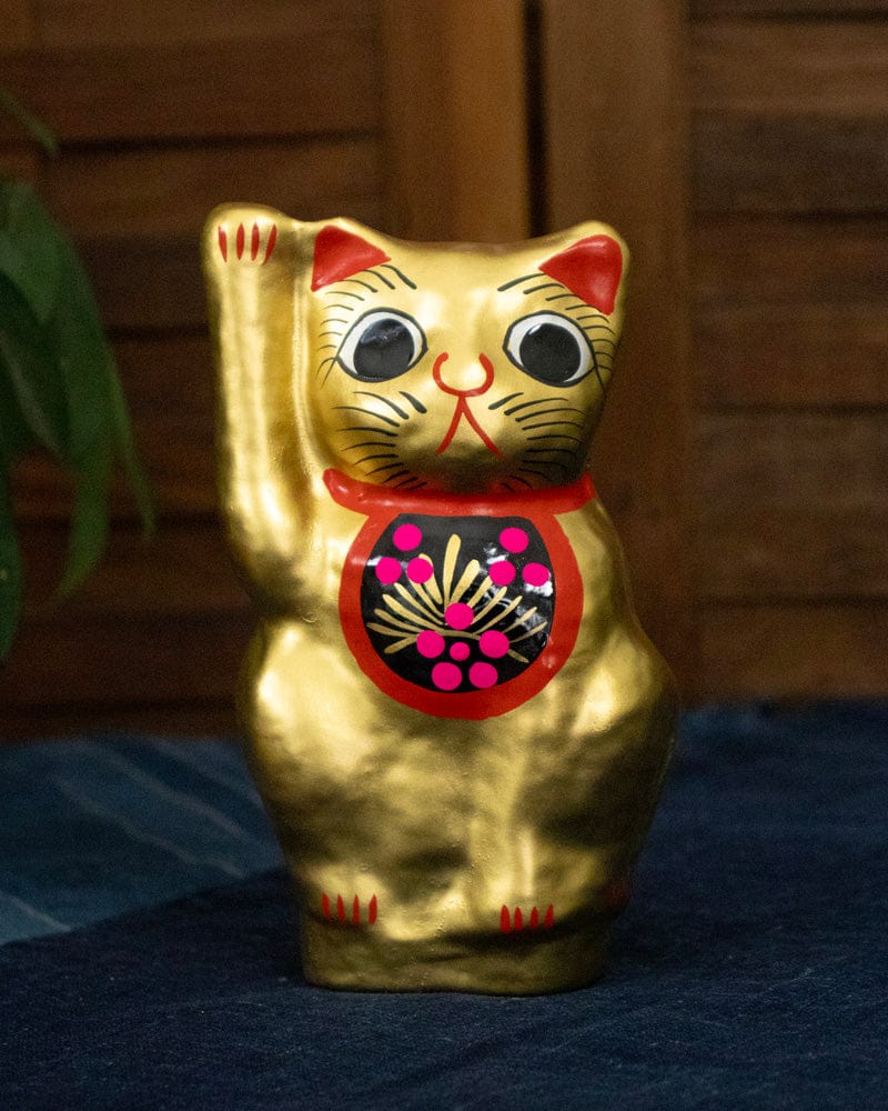 Takasaki Daruma, Maneki Neko, Gold, Small
