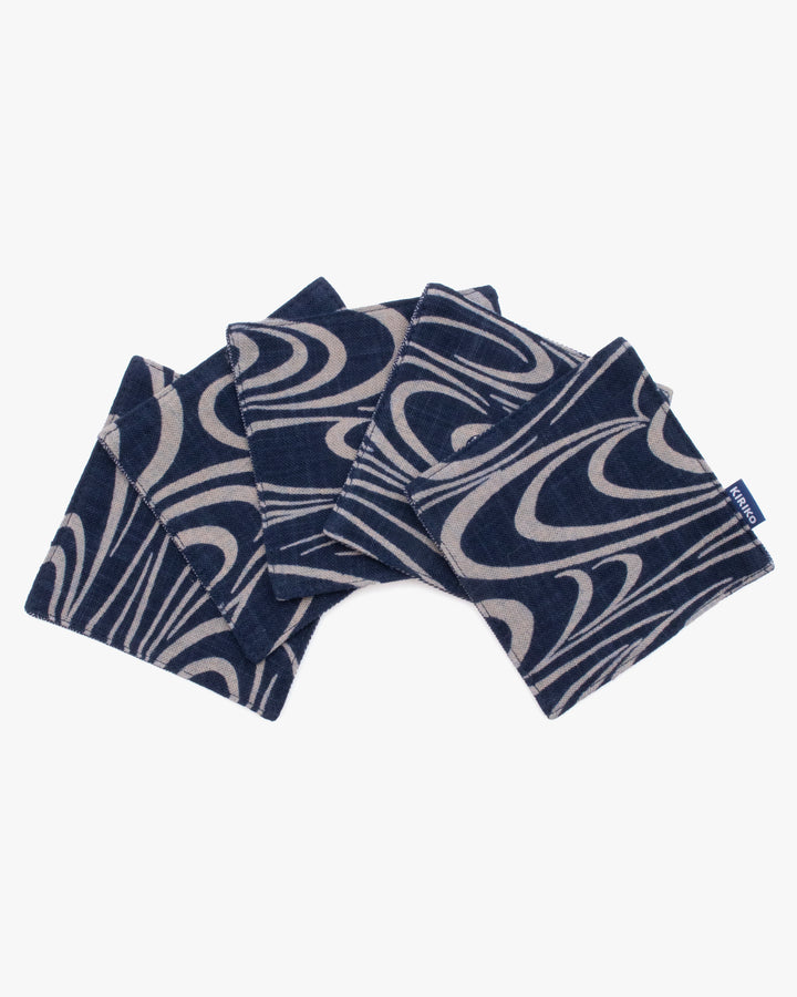Kiriko Original Coaster, Indigo Kanzemizumon