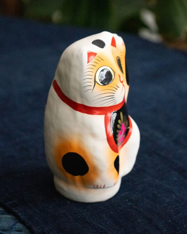 Takasaki Daruma, Maneki Neko, White, Extra Small