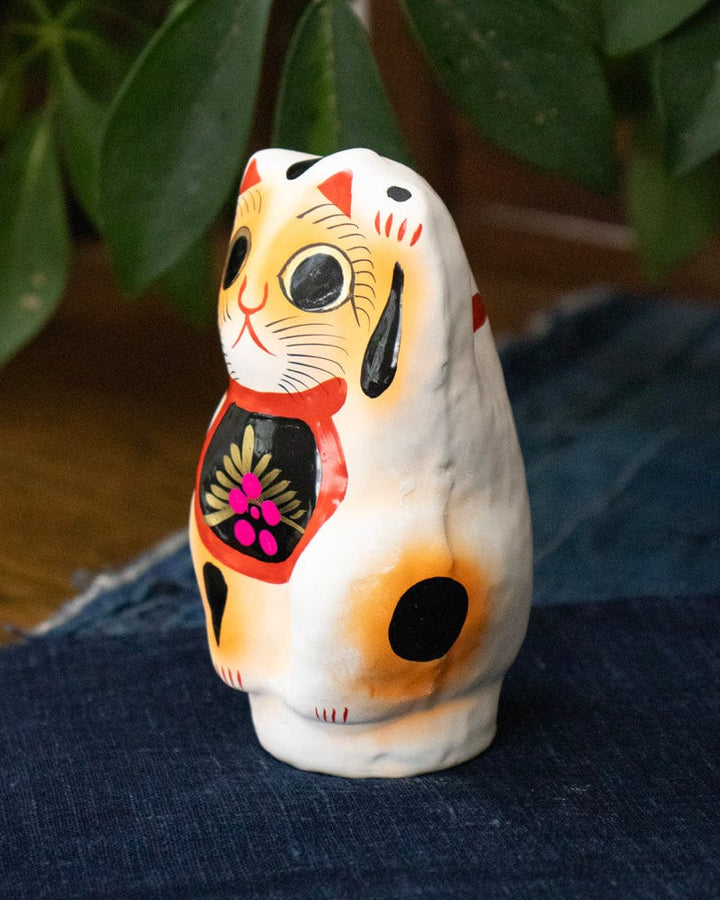 Takasaki Daruma, Maneki Neko, White, Extra Small