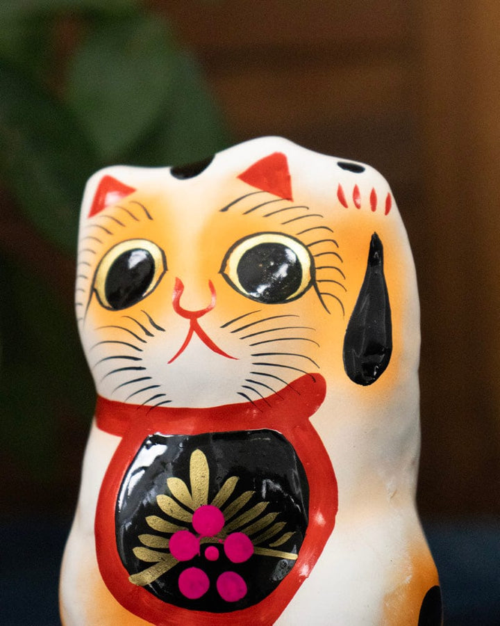Takasaki Daruma, Maneki Neko, White, Extra Small