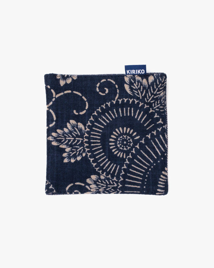 Kiriko Original Coaster, Indigo Kikukarakusa