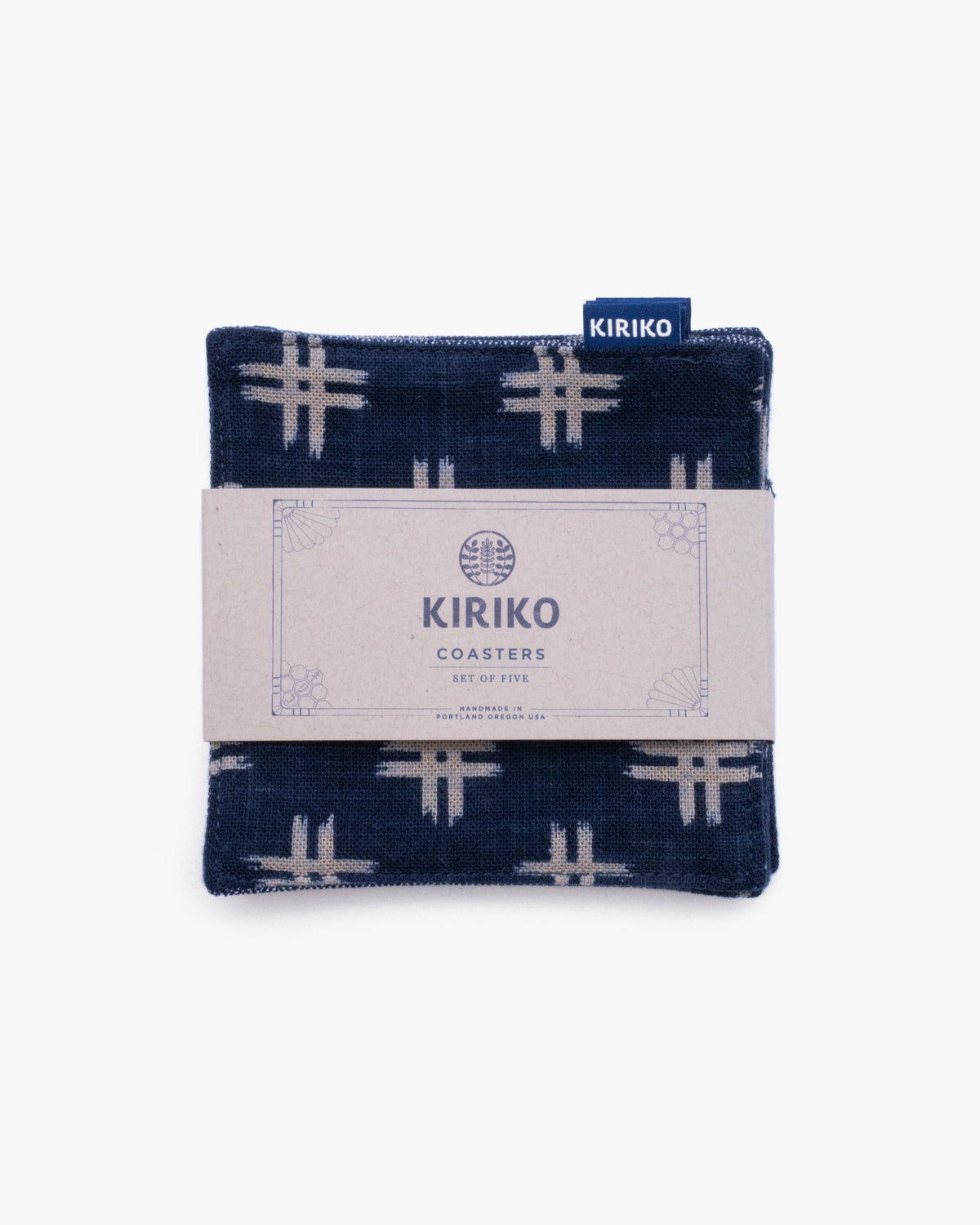 Kiriko Original Coaster, Indigo Igeta