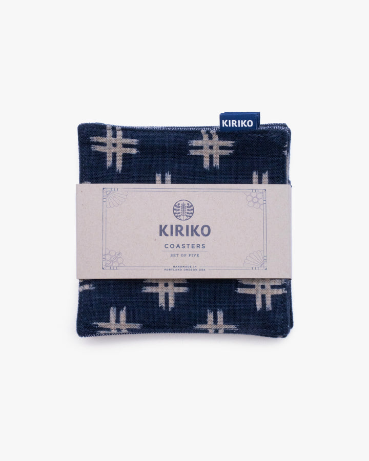 Kiriko Original Coaster, Indigo Igeta