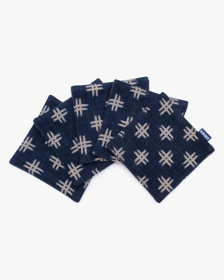 Kiriko Original Coaster, Indigo Igeta