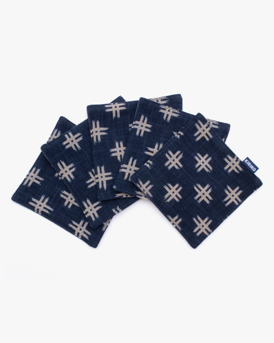 Kiriko Original Coaster, Indigo Igeta