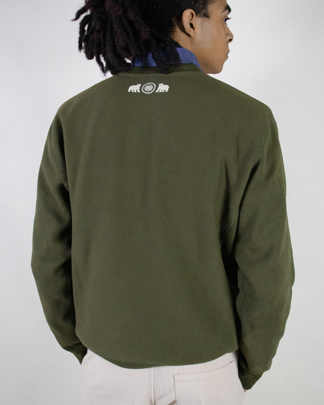 Kiriko Original Crewneck, 13oz Cotton, Printed Kintaro, Green