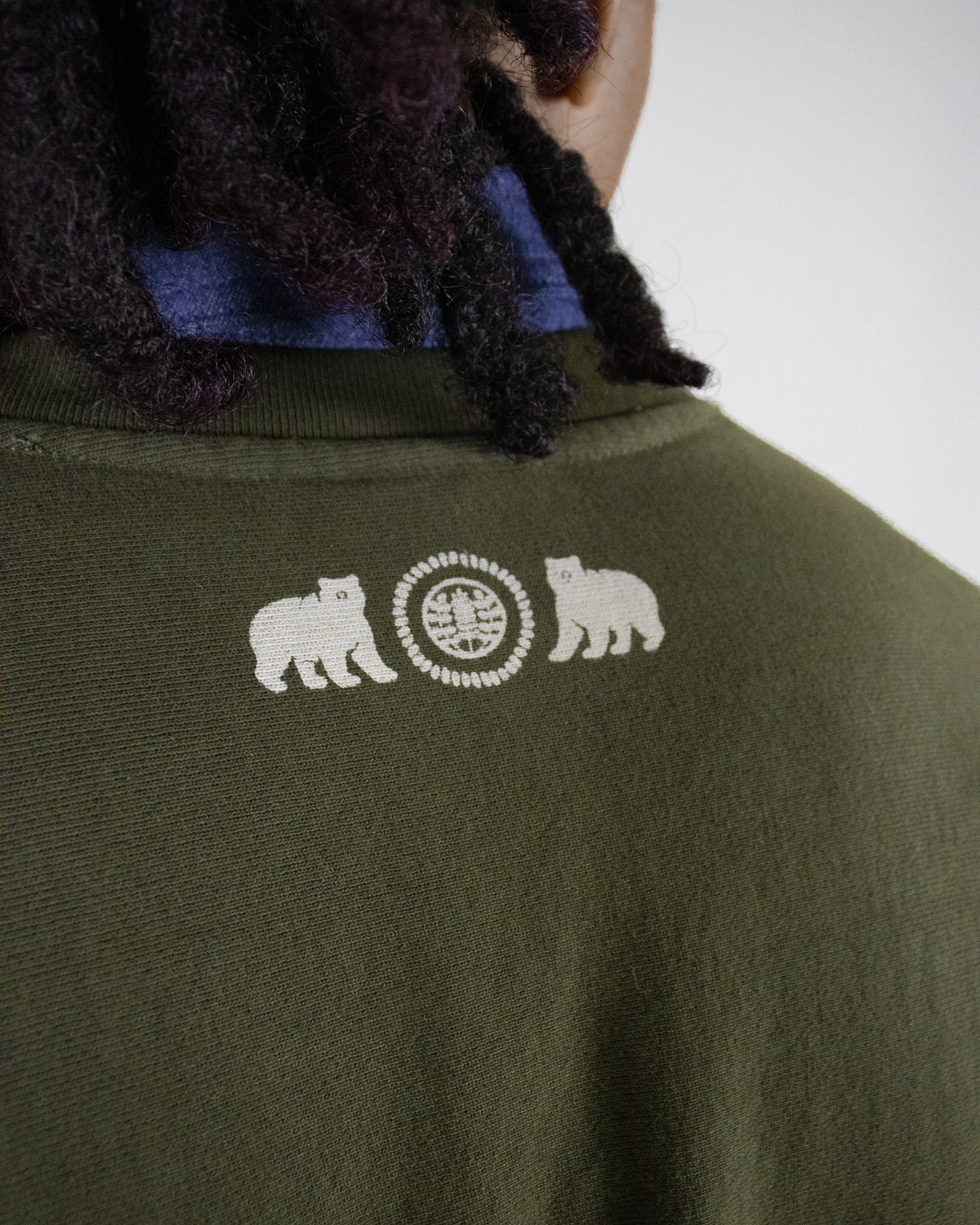 Kiriko Original Crewneck, 13oz Cotton, Printed Kintaro, Green