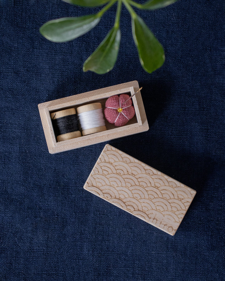 Hiro, Small Sewing Box, Seigaiha