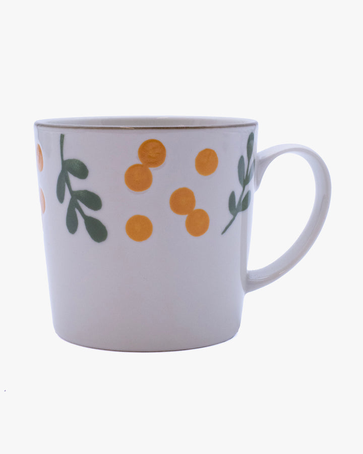 Mug, Bisque, Hanamoe Series, Flowers