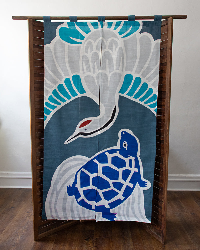 Noren, Wa-Modern, Tsurukame Blue