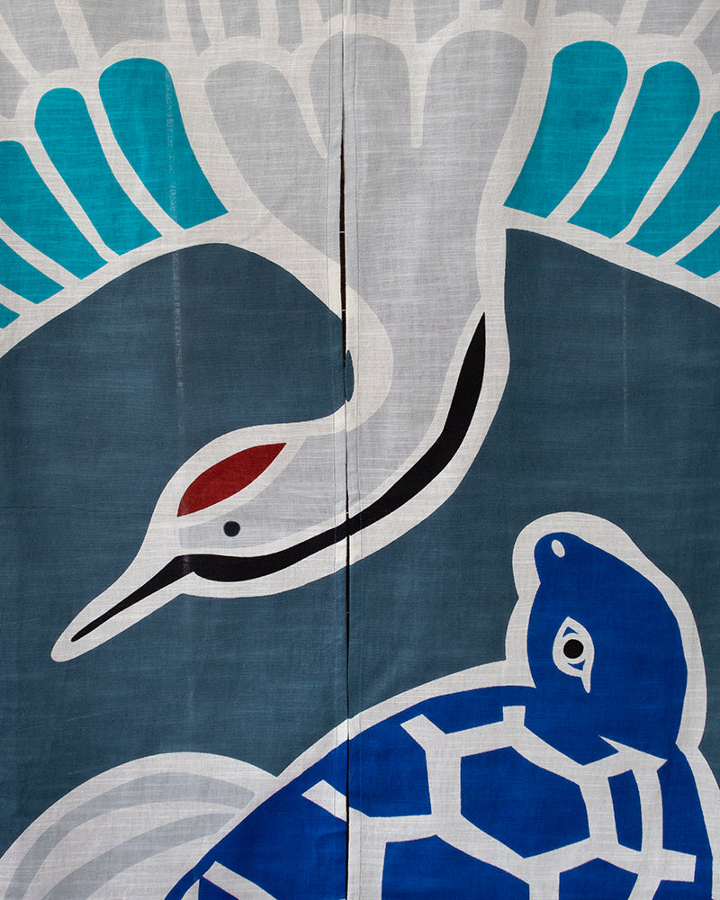 Noren, Wa-Modern, Tsurukame Blue