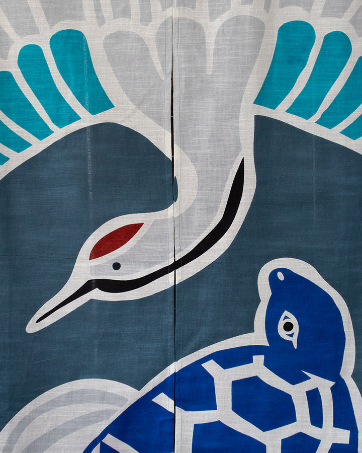 Noren, Wa-Modern, Tsurukame Blue