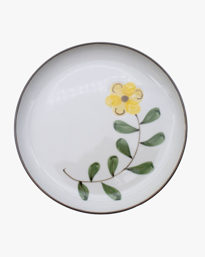 Plate, Bisque, Coquelicot Series, Poppy Flower