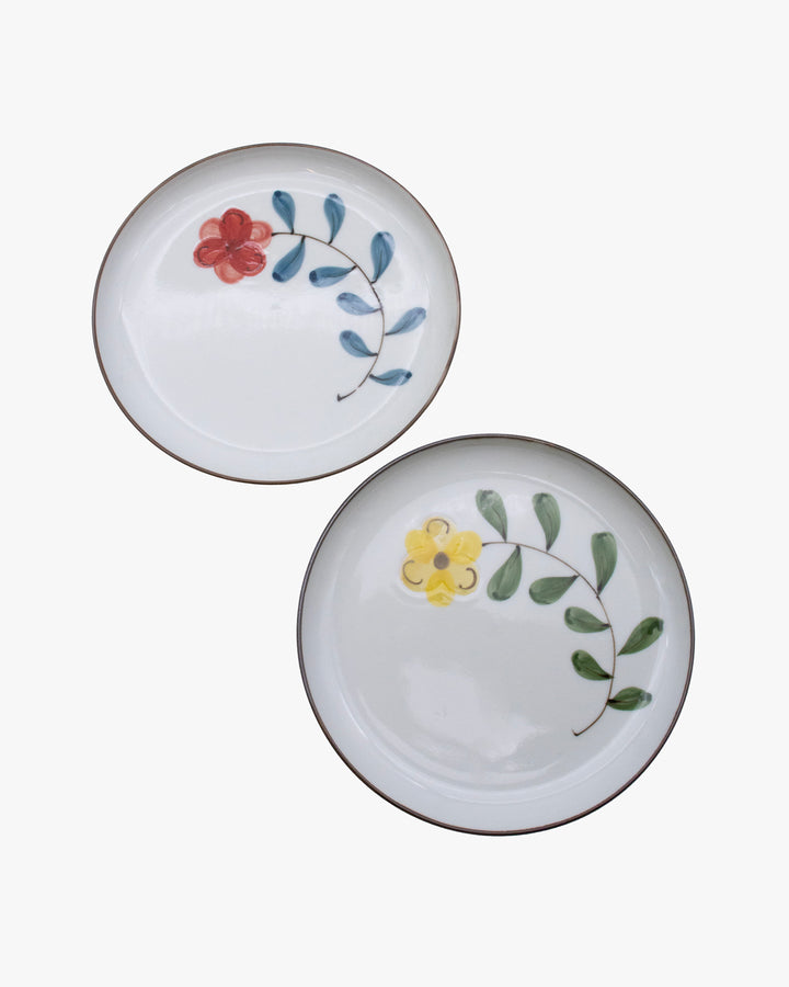 Plate, Bisque, Coquelicot Series, Poppy Flower
