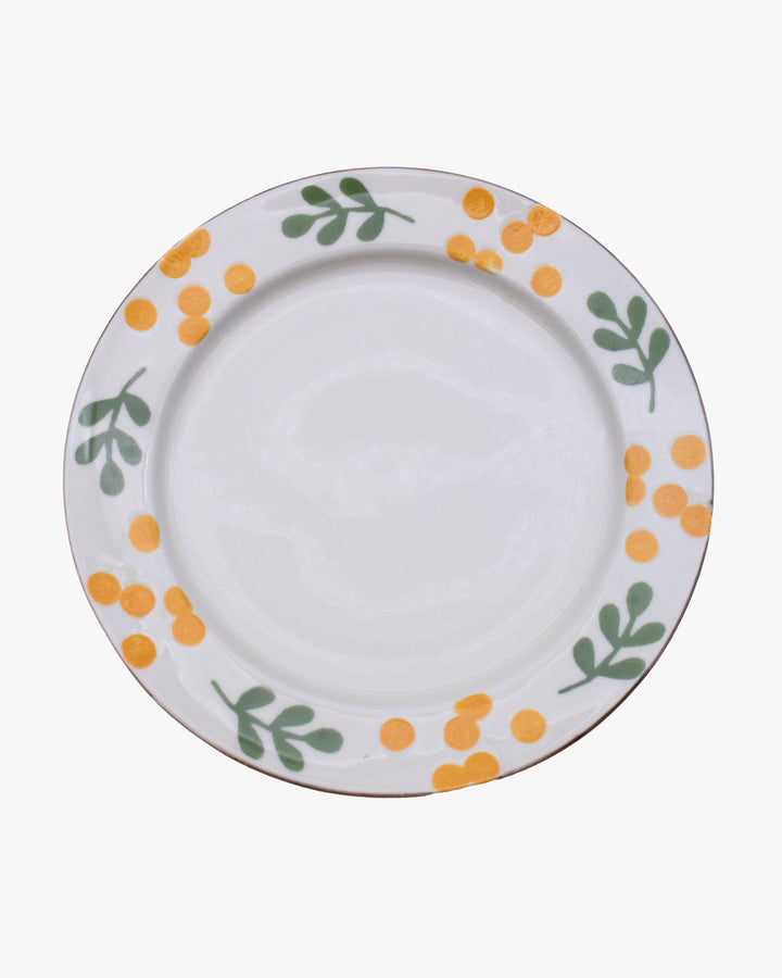 Plate, Bisque, Hanamoe Series, Flowers
