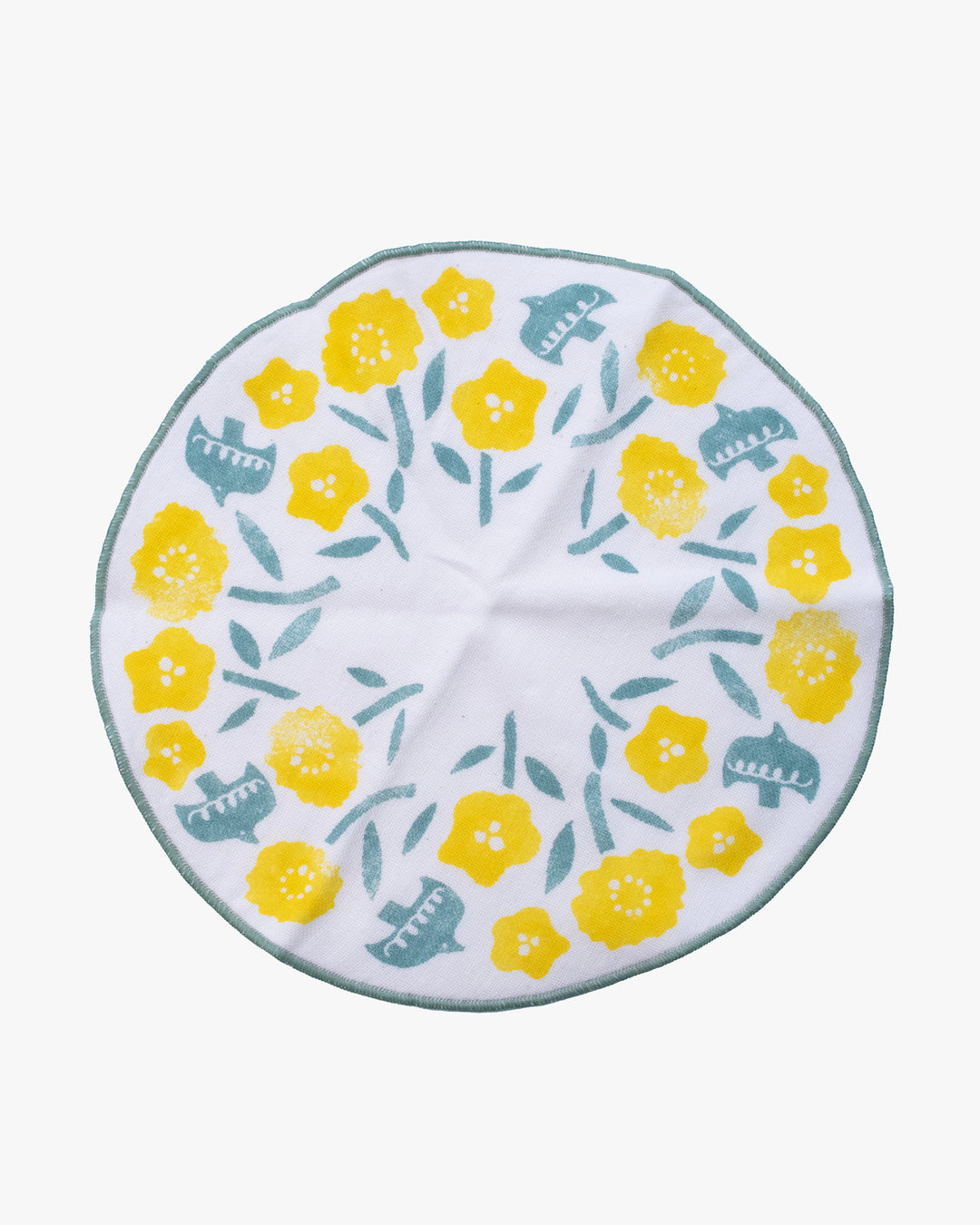 Gauze Handkerchief, Bisque, Flower Bouquet