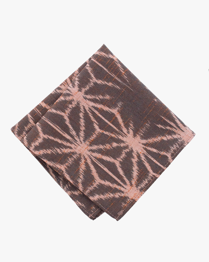 Kiriko Original Pocket Square, Mauve Abstract Asanoha
