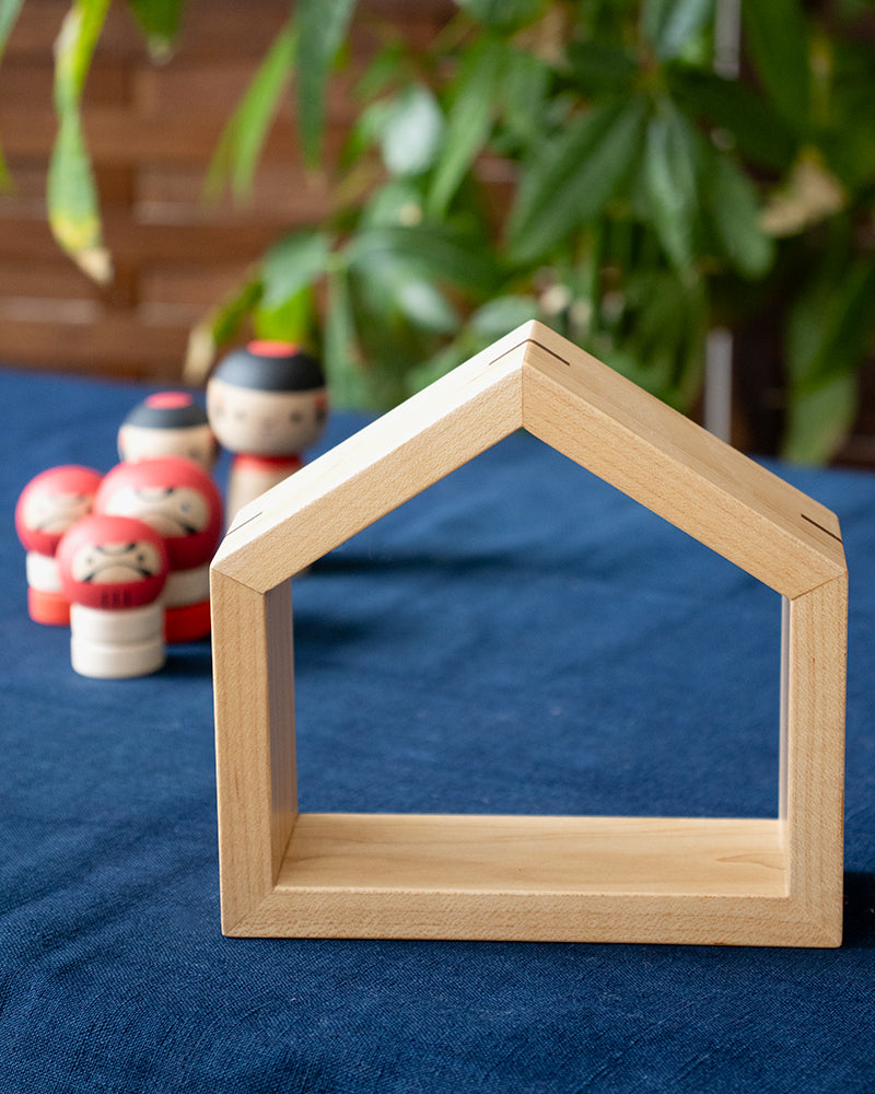 Wooden Doll, Colon, House-Shaped Frame