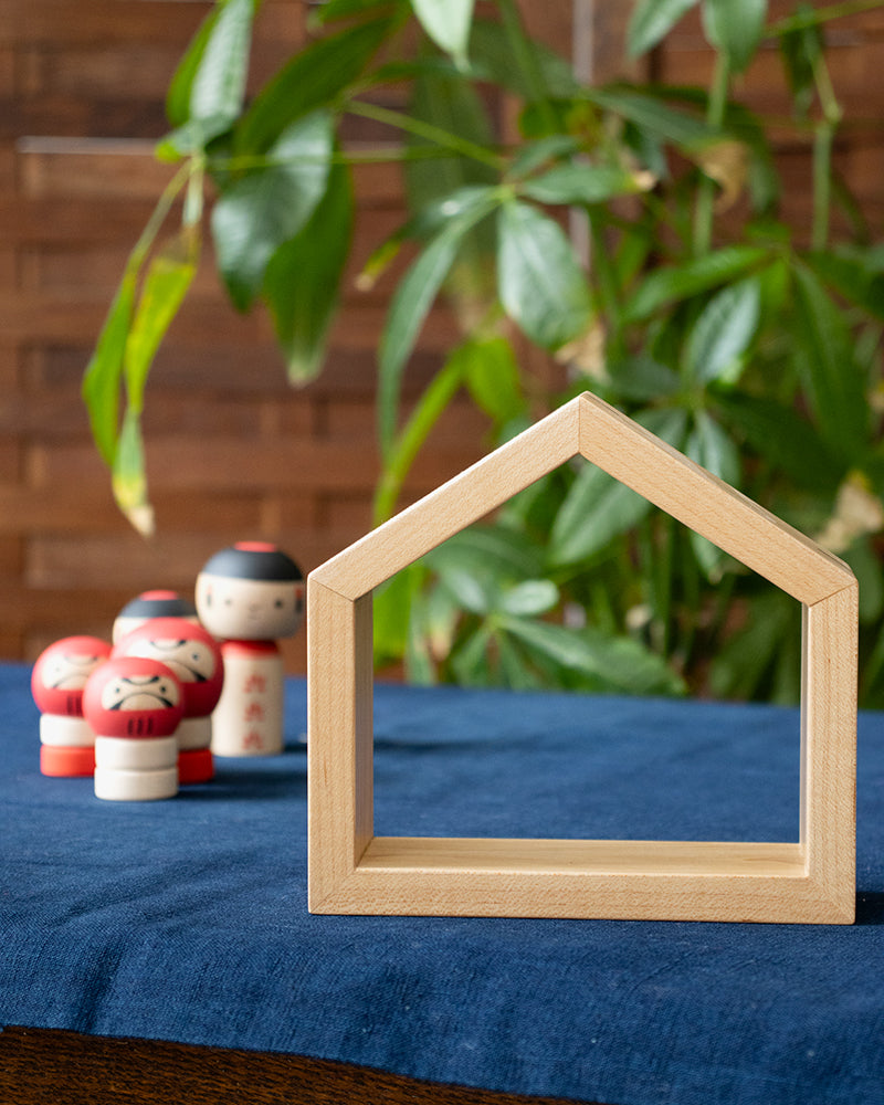 Wooden Doll, Colon, House-Shaped Frame