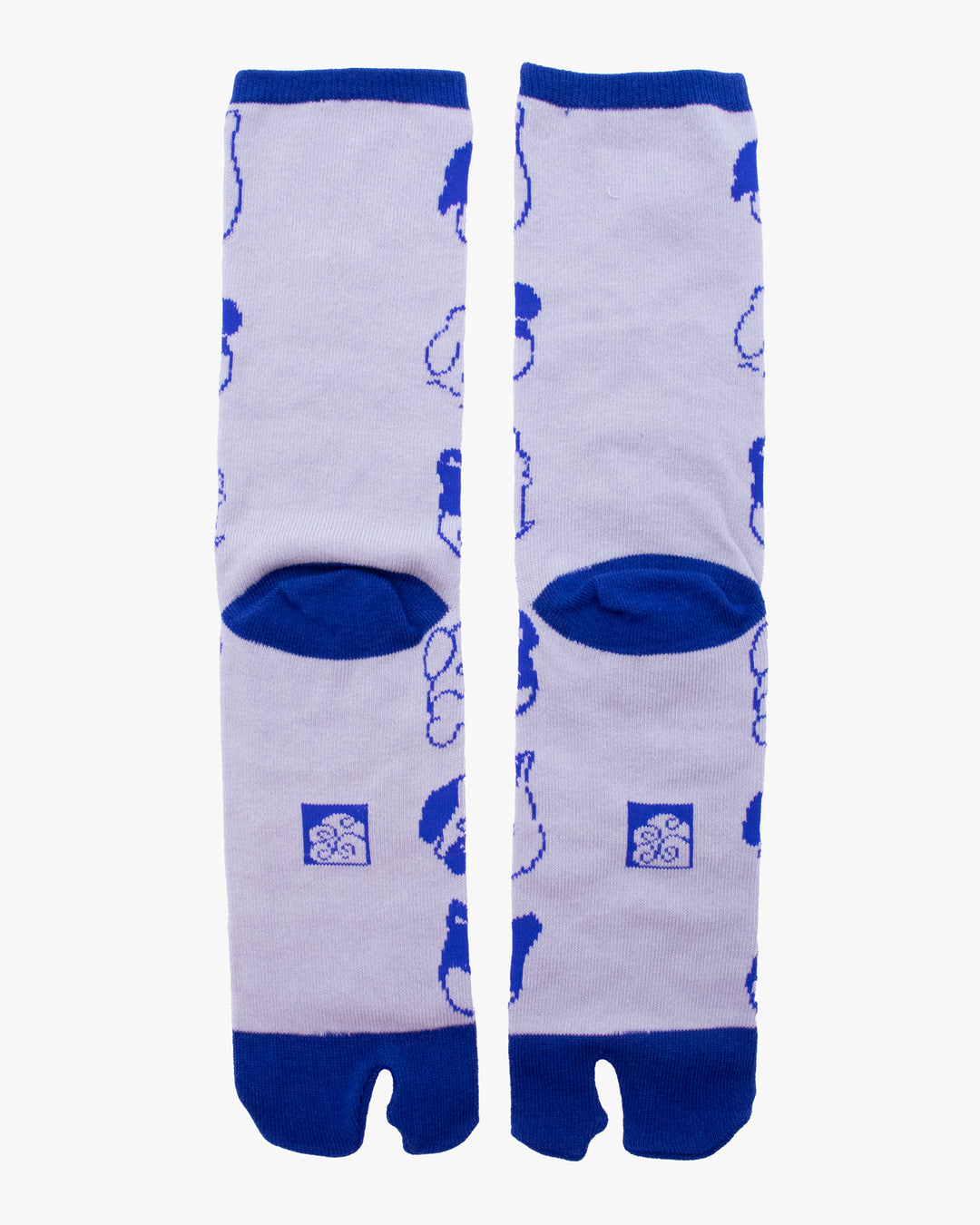 Wa Modern, Tabi Socks, Crew, Royal Blue and Grey Pets