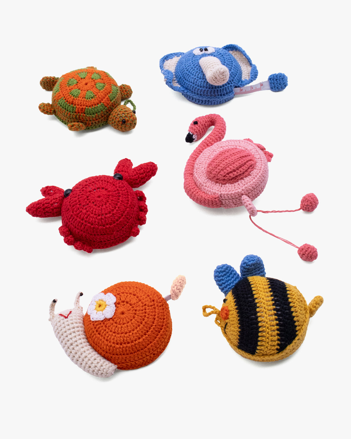 Wooven, Crocheted Measuring Tape, Animal