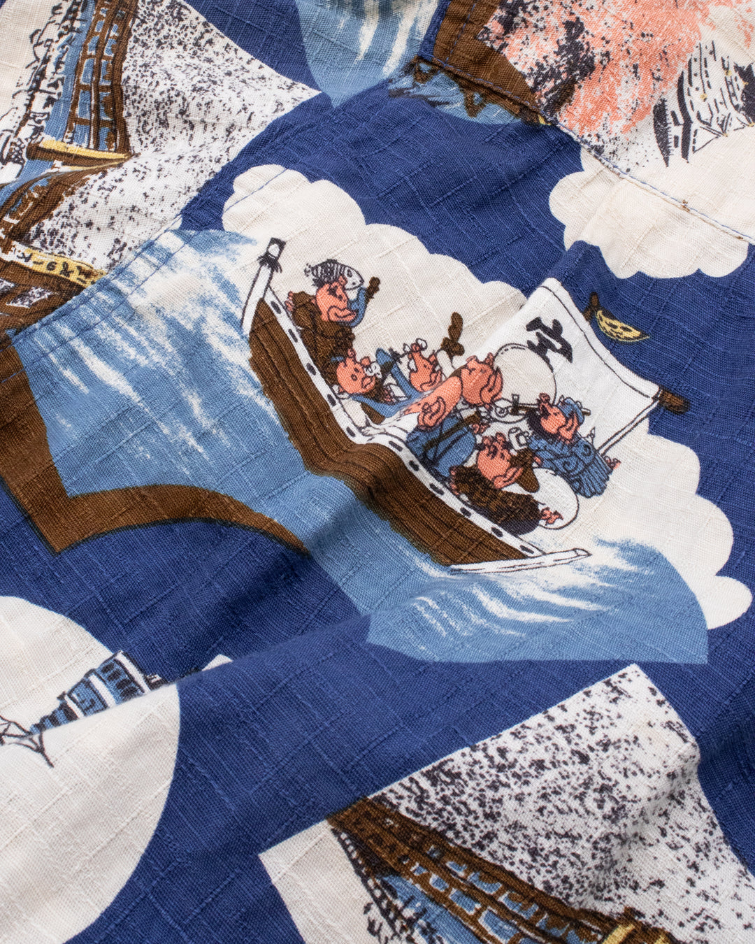 Japanese Repro Shirt, Short Sleeve Aloha Shirt, M, Studio D&