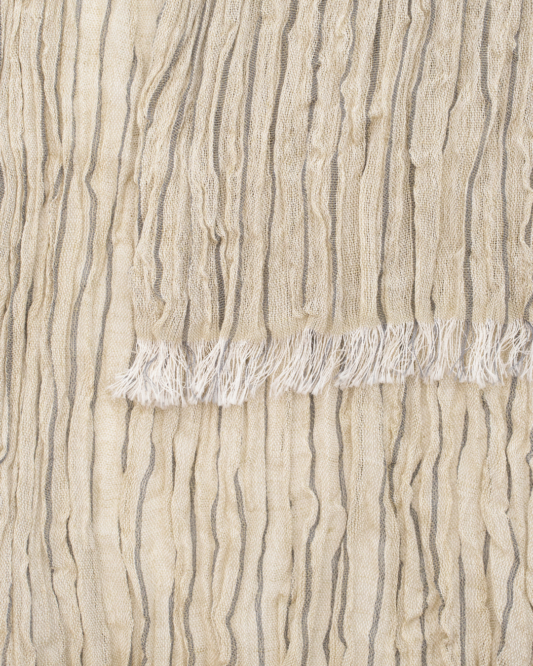 Kobo Oriza Scarf, Linen Cotton Tenugui, Olive