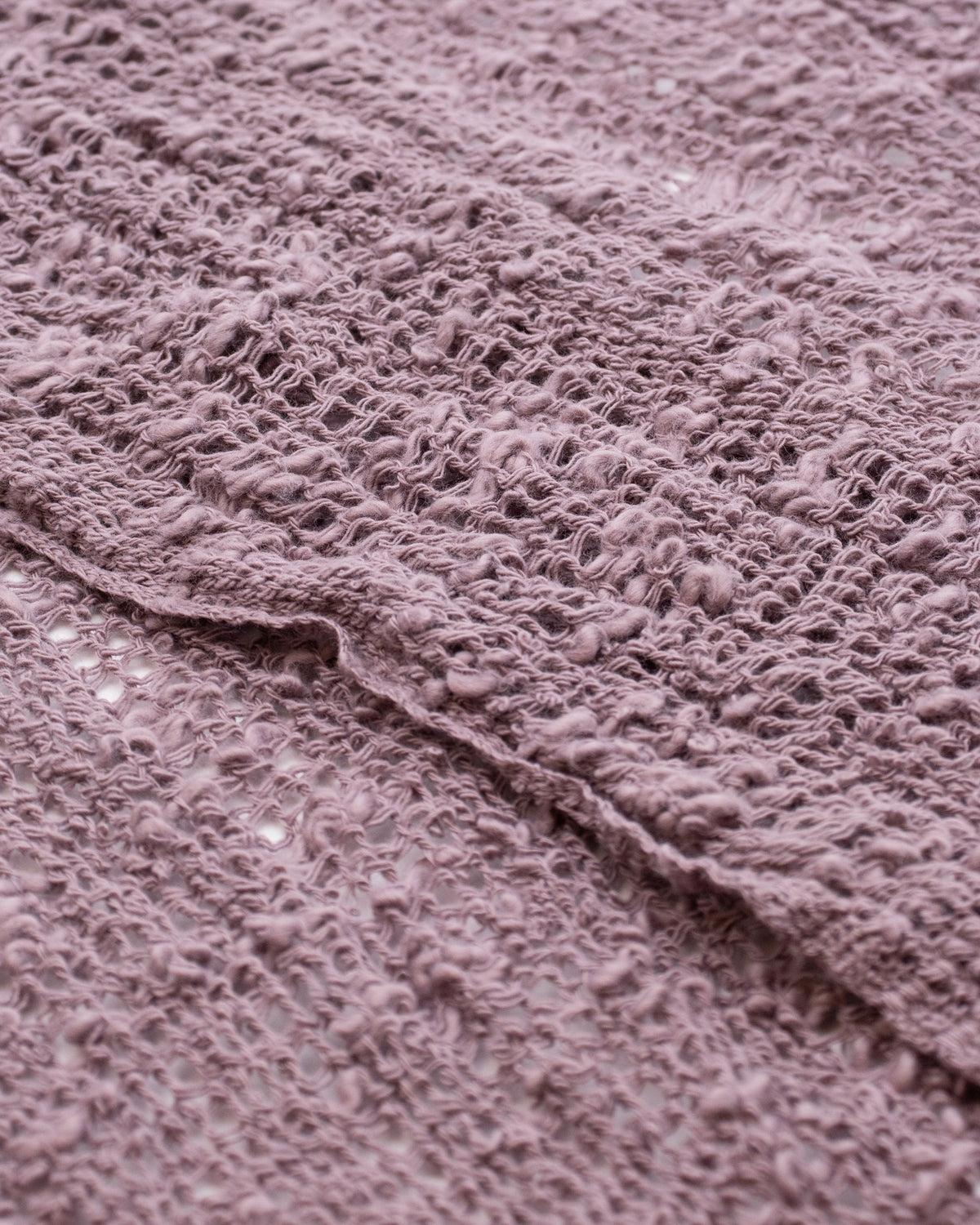 Kobo Oriza Muffler, Slim and Light Mojiri Weave, Purple