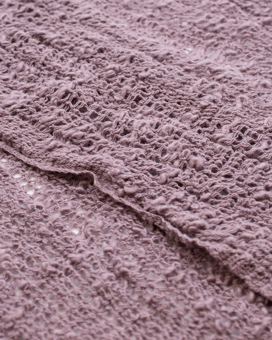Kobo Oriza Muffler, Slim and Light Mojiri Weave, Purple