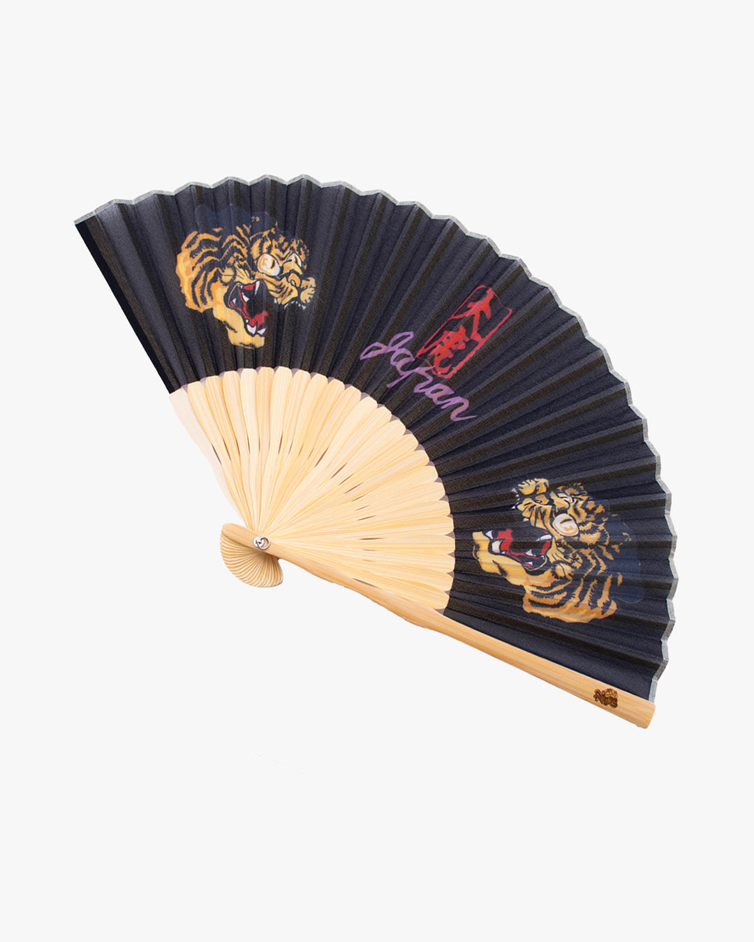 Wa-Modern, Hand Fan with Tassel, Tiger