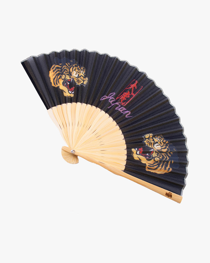 Wa-Modern, Hand Fan with Tassel, Tiger