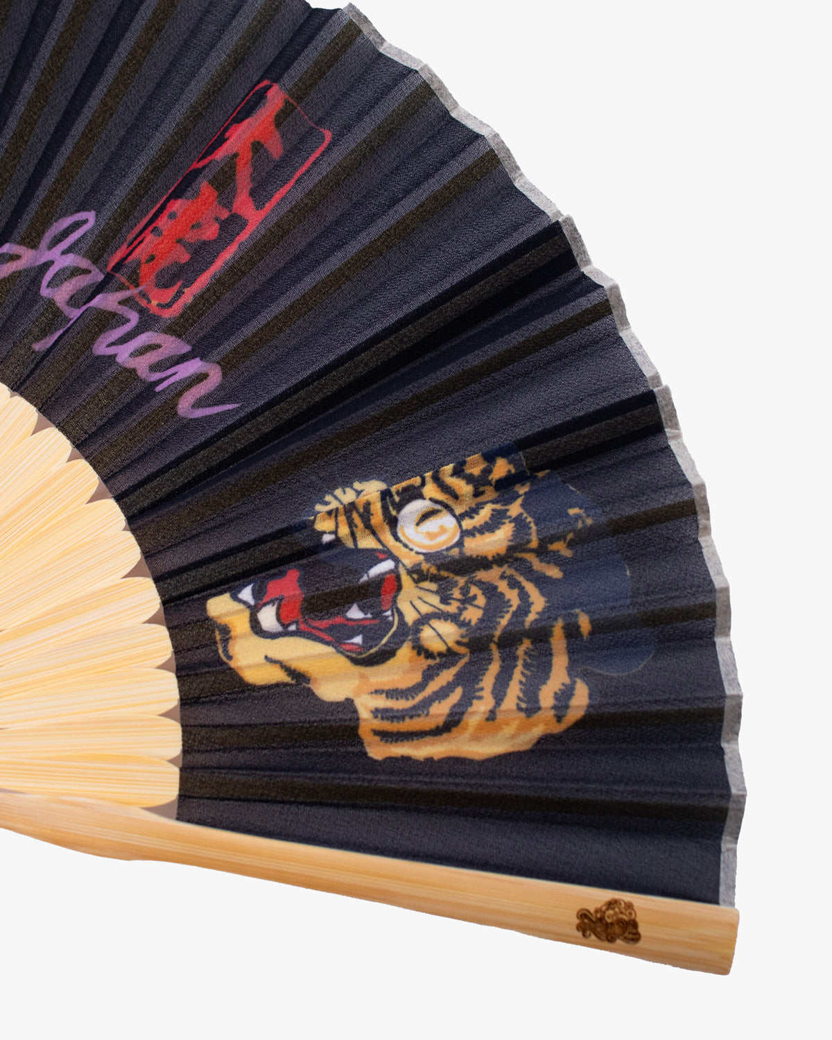 Wa-Modern, Hand Fan with Tassel, Tiger