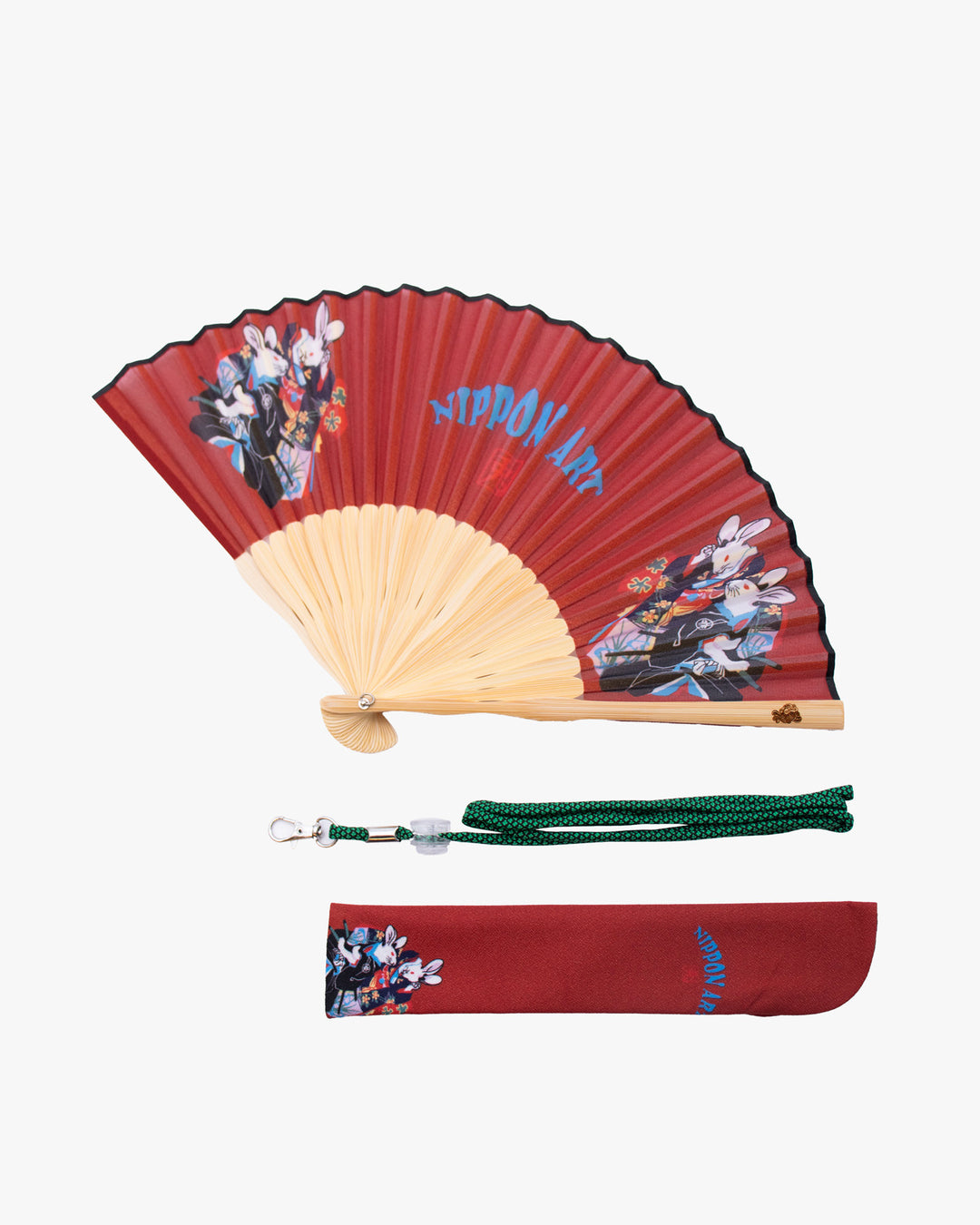 Wa-Modern, Hand Fan with Tassel, Rabbit