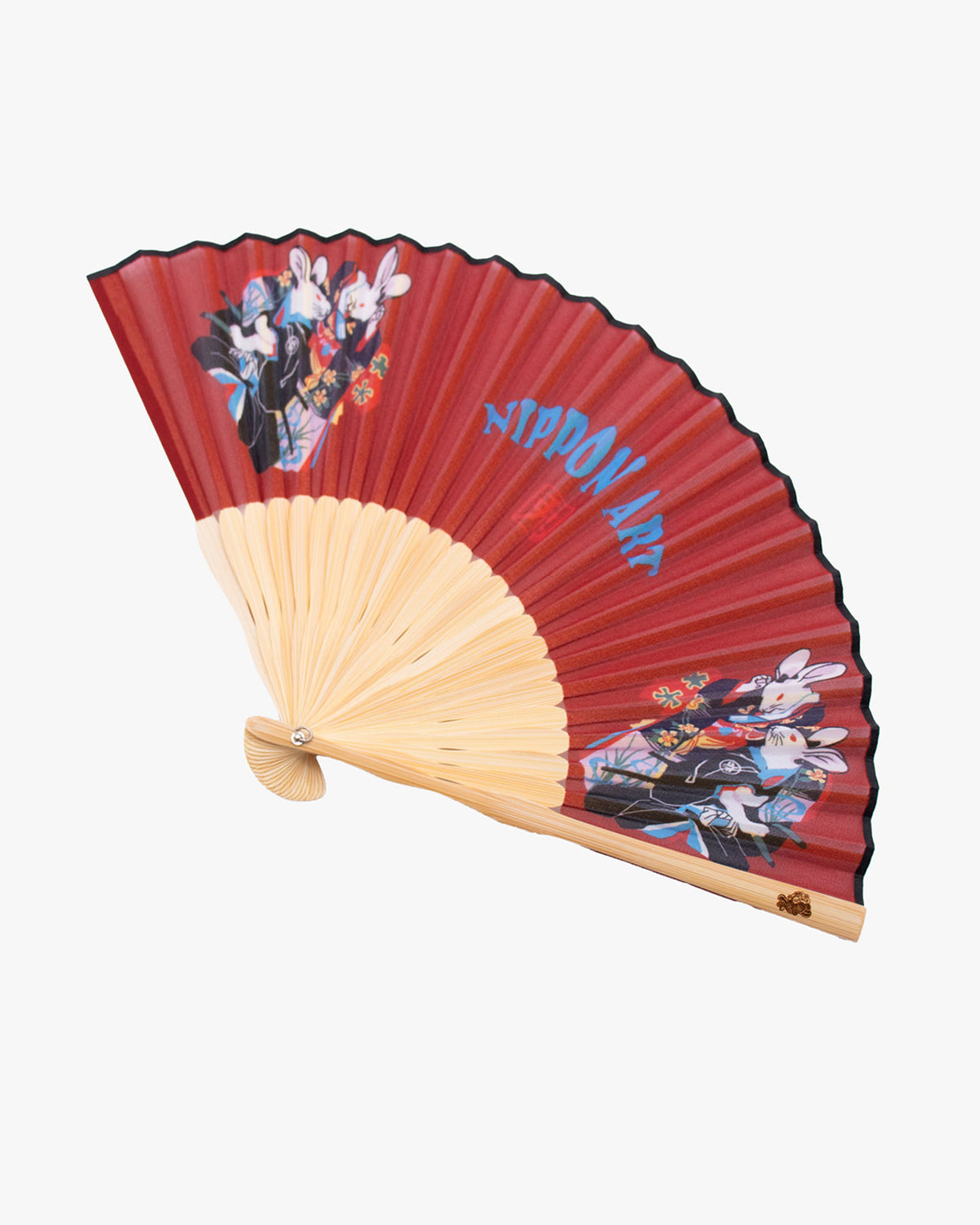 Wa-Modern, Hand Fan with Tassel, Rabbit