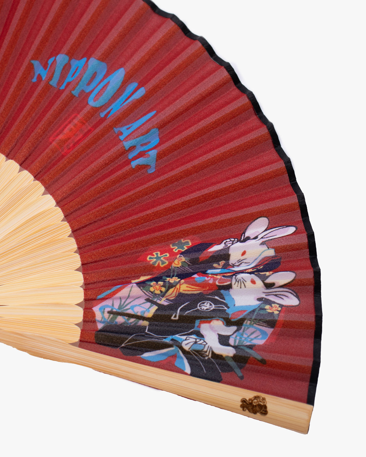 Wa-Modern, Hand Fan with Tassel, Rabbit