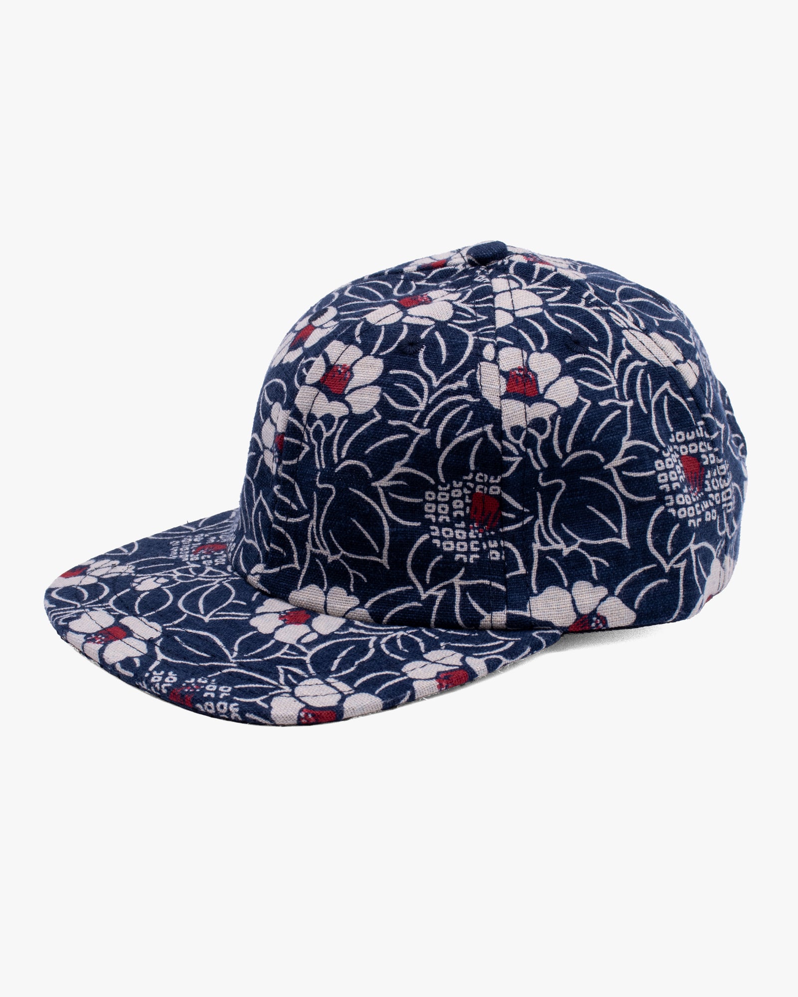 Kiriko Original Cap, 6-Panel, Indigo Tsubaki with Sashiko Underbill