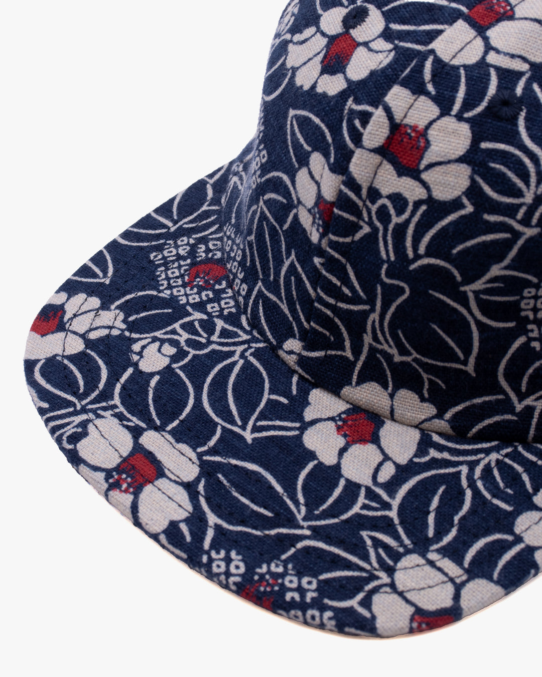 Kiriko Original Cap, 6-Panel, Indigo Tsubaki with Sashiko Underbill