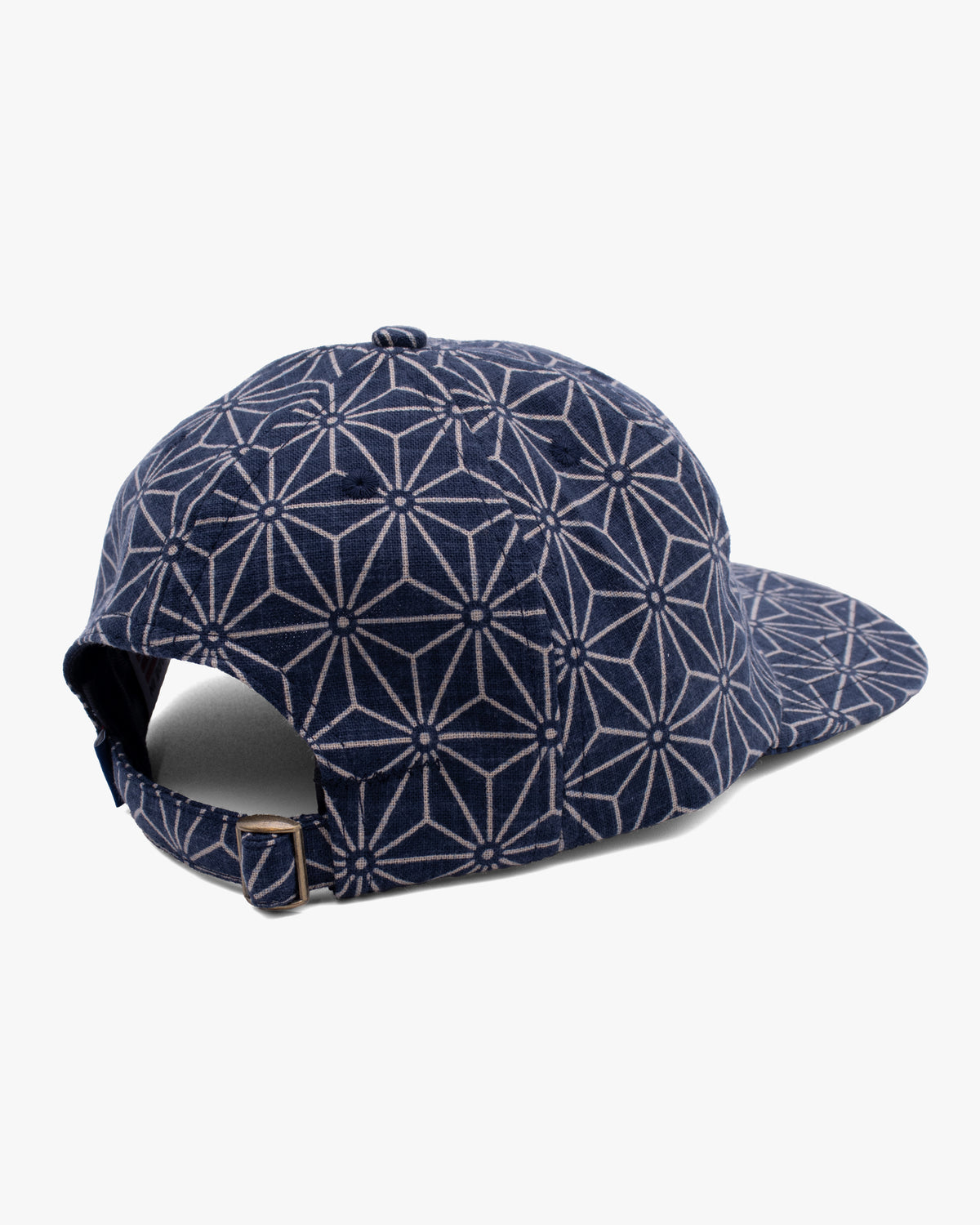 Kiriko Original Cap, 6-Panel, Indigo Asanoha with Sashiko Underbill