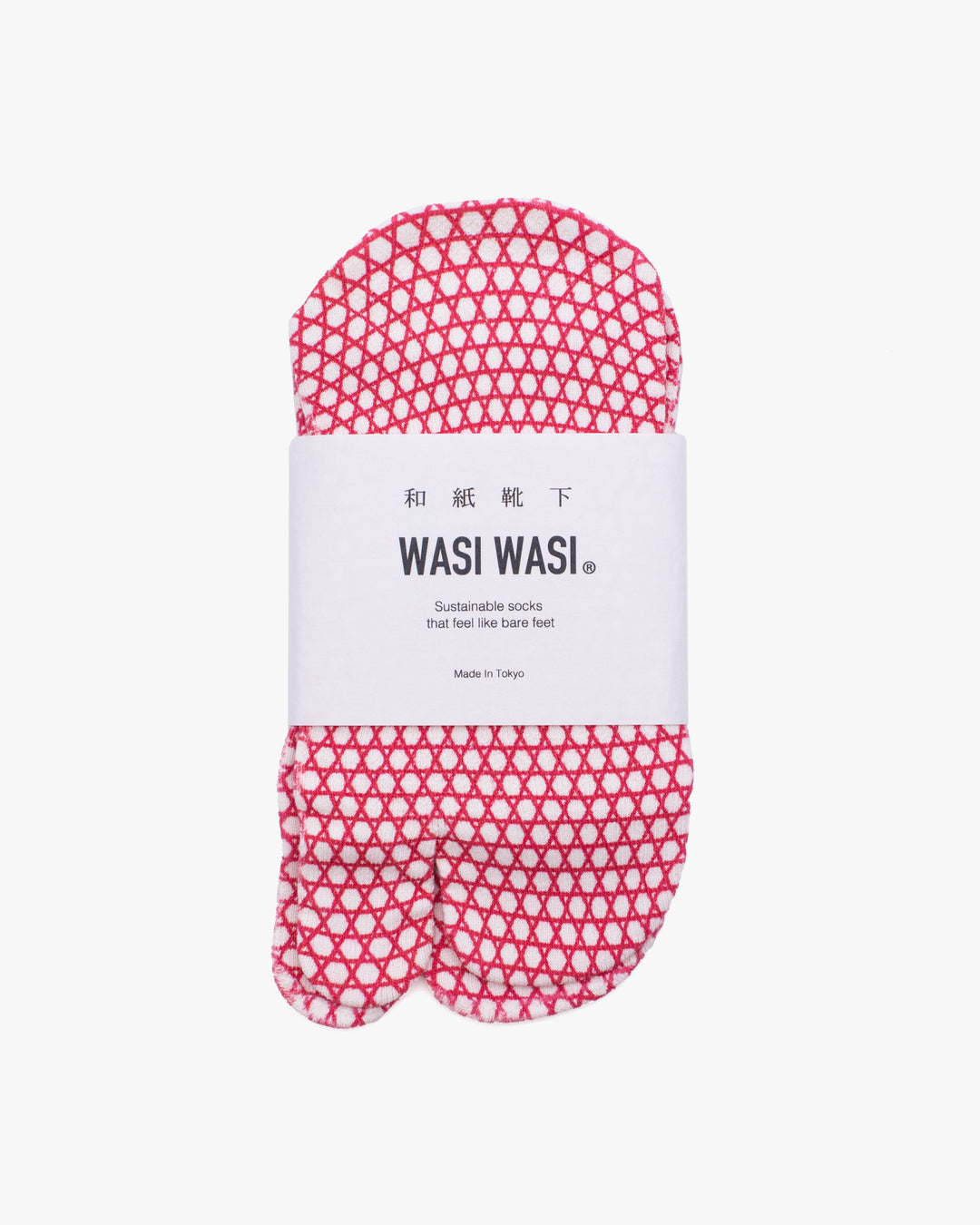 Tabi Socks, Wasi Wasi, Kagome Red