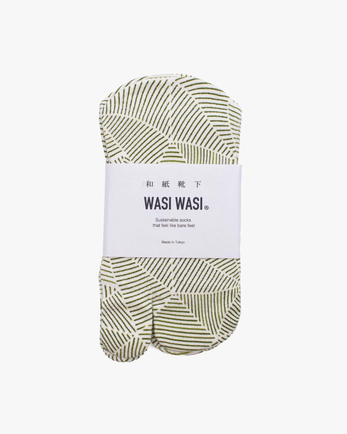 Tabi Socks, Wasi Wasi, Geometric Green
