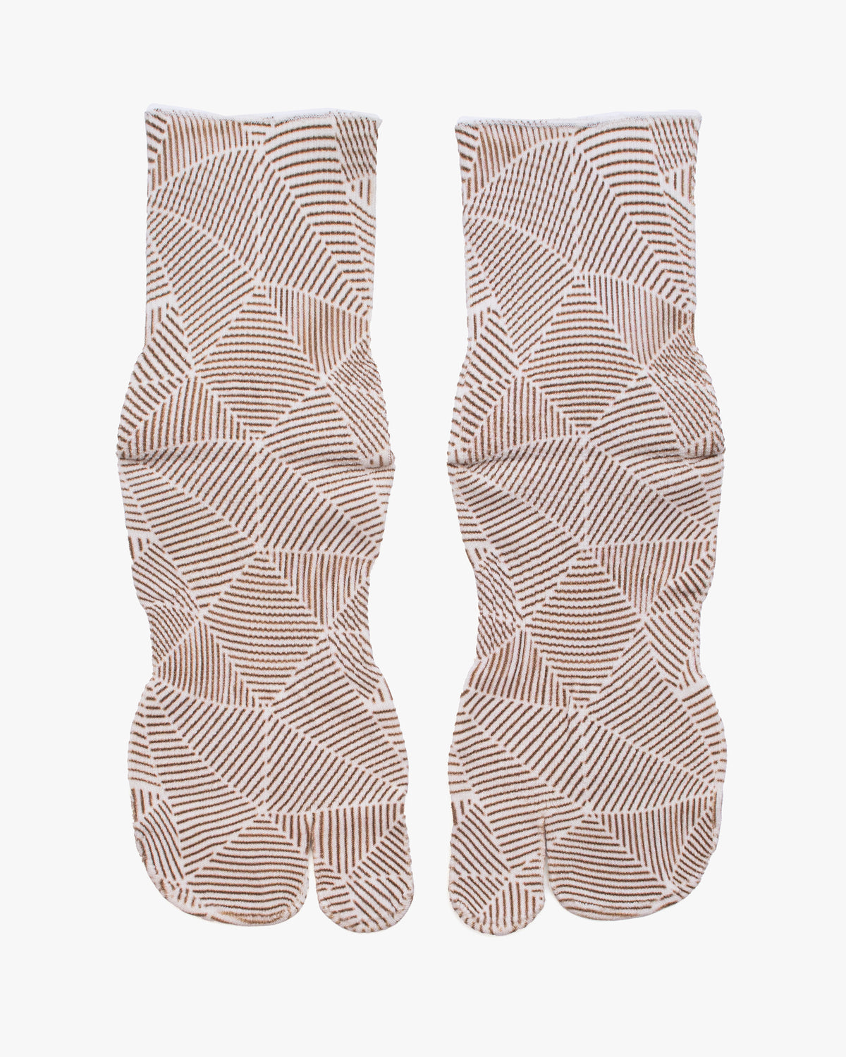 Tabi Socks, Wasi Wasi, Geometric Brown