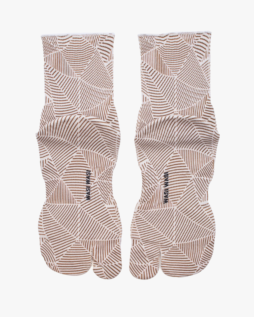 Tabi Socks, Wasi Wasi, Geometric Brown
