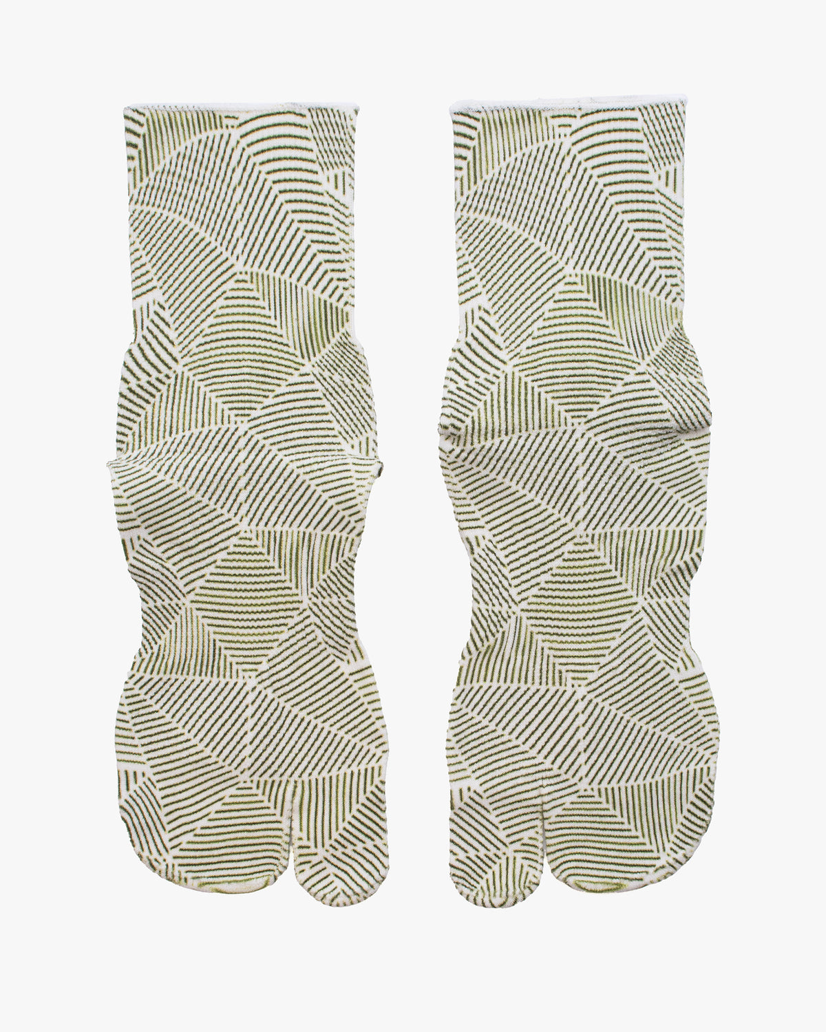 Tabi Socks, Wasi Wasi, Geometric Green