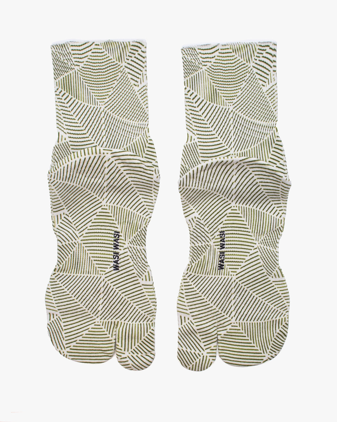 Tabi Socks, Wasi Wasi, Geometric Green