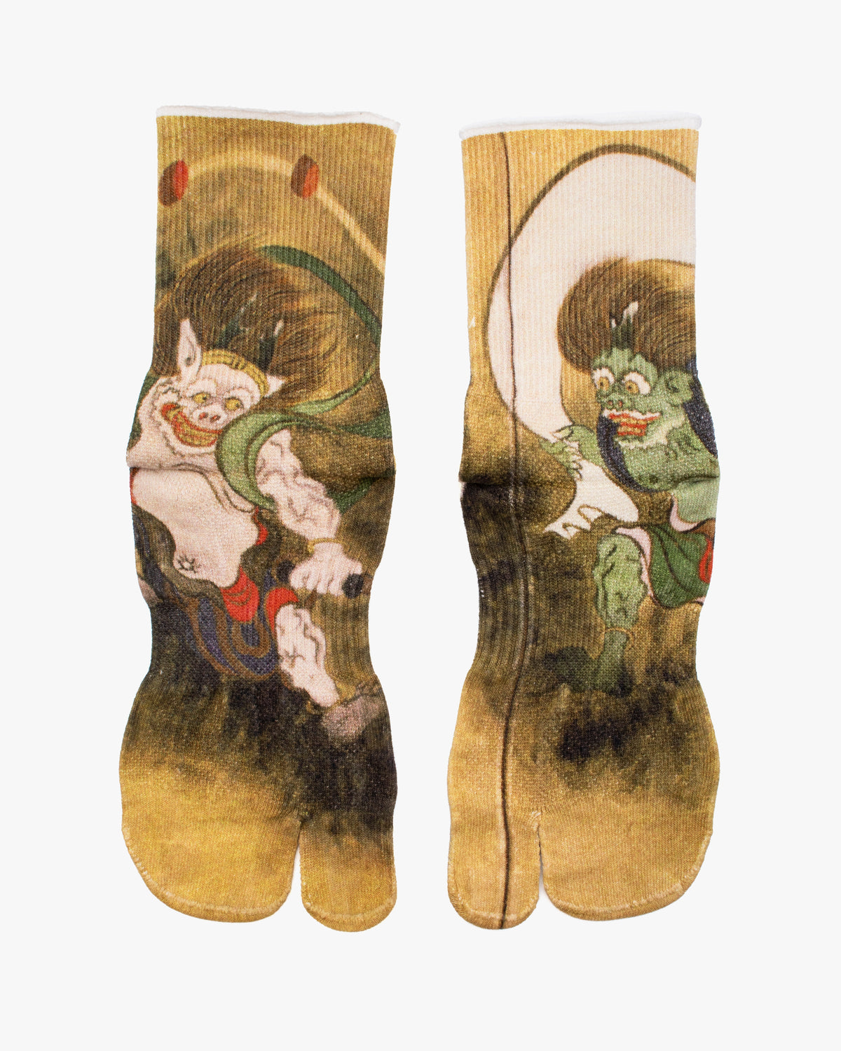 Tabi Socks, Wasi Wasi, Wind God Fujin and Thunder God Raijin
