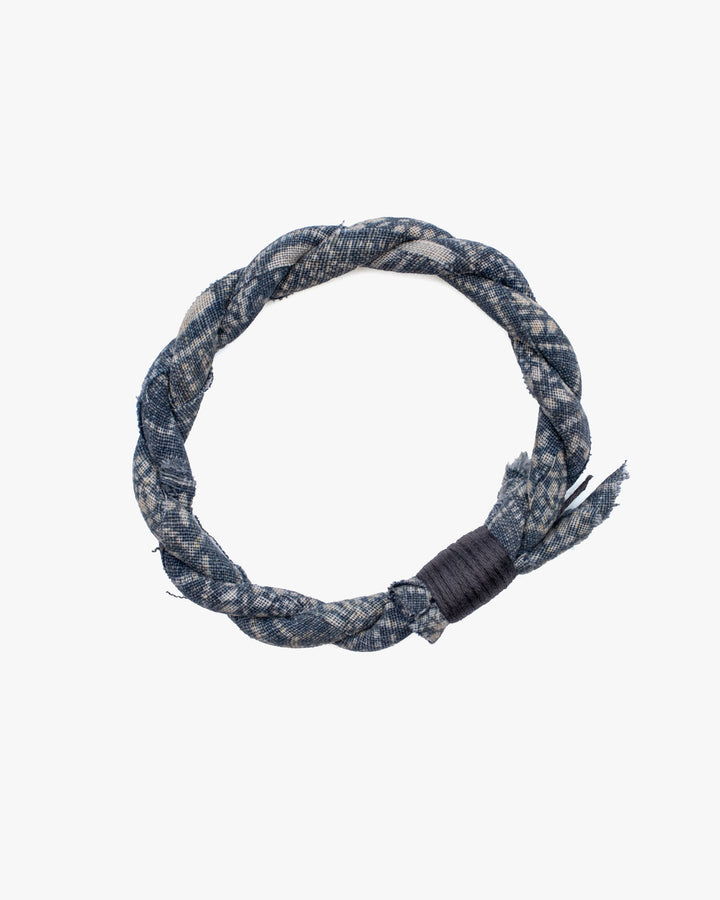 Boet x Kiriko Bracelet, Vintage Washed Indigo with Katazome